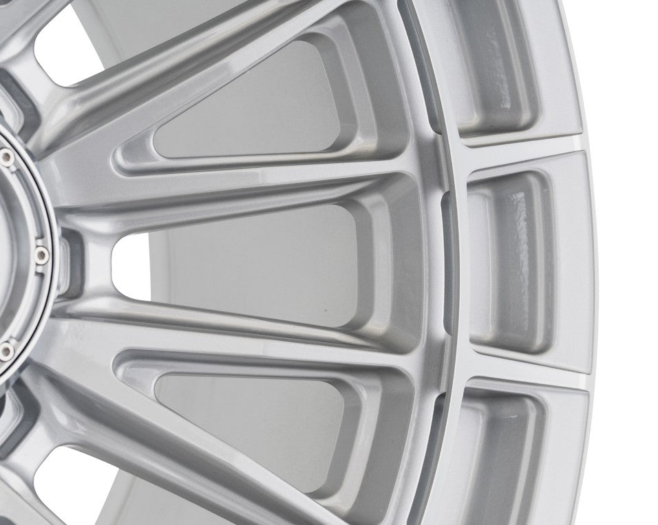 22" Vossen HFX5 Silver Polished 22x12 Wheels Fits Chevy Silverado 2500HD 3500HD