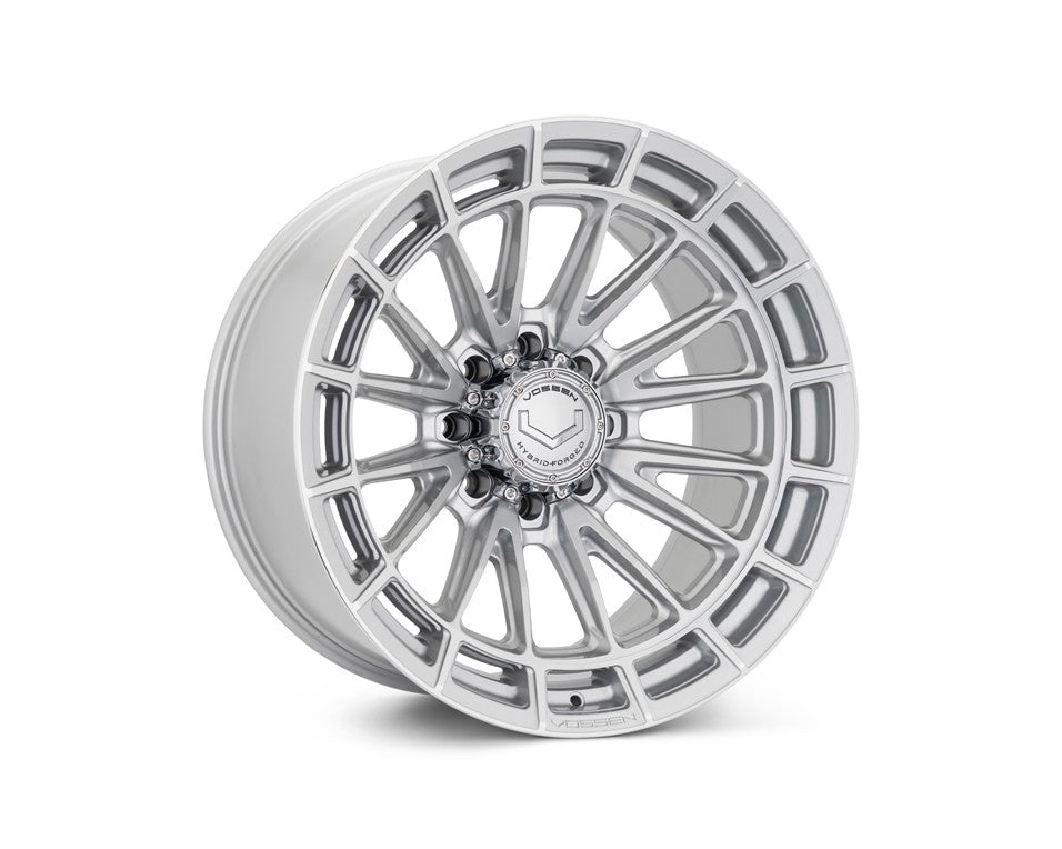 24" Vossen HFX5 Silver Polished 24x12 Wheels Fits Chevy Silverado HD 2001-2010