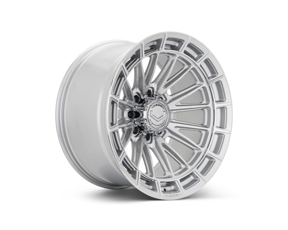 22" Vossen HFX5 Silver Polished 22x12 Wheels Fits GMC Sierra HD 2001-2010