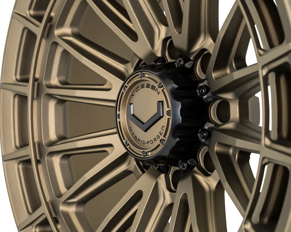 22" Vossen HFX5 Terra Bronze 22x10 Wheels Fits Chevy Silverado HD 2001-2010