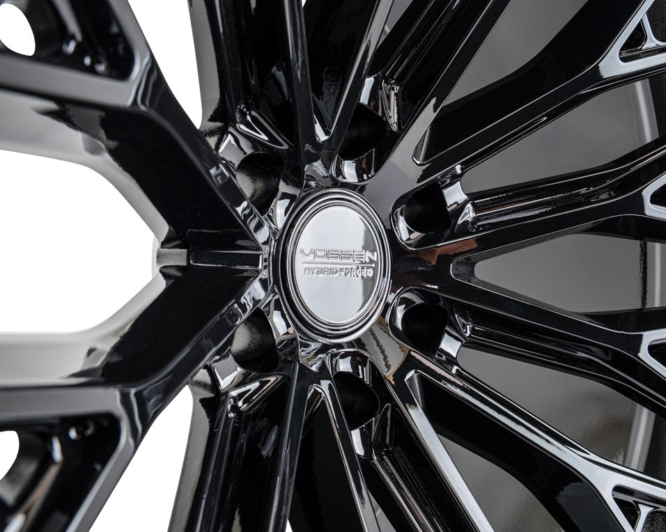 20" Vossen HFX6 Gloss Black 20x9.5 Concave Wheels Rims Fits Cadillac Escalade