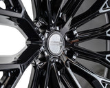 20" Vossen HFX6 Gloss Black 20x9.5 Concave Wheels Rims Fits RAM 1500 TRX