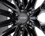 22" Vossen HFX6 Gloss Black 22x9.5 Concave Wheels Rims Fits GMC Sierra