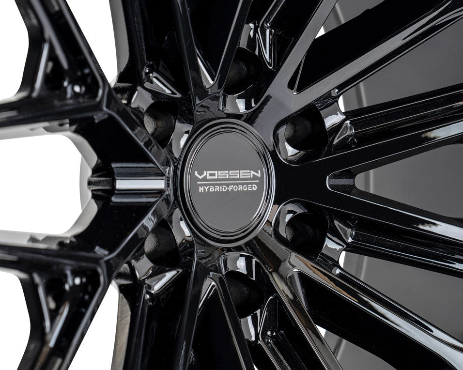 17" Vossen HFX6 Gloss Black 17x9 Concave Wheels Rims Fits Ford Bronco