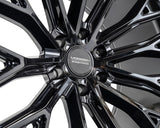 17" Vossen HFX6 Gloss Black 17x9 Concave Wheels Rims Fits Toyota Tacoma 2nd Gen