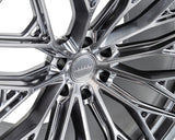 18" Vossen HFX6 Hyper Gunmetal 18x9 Concave Wheels Rims Fits RAM 1500 TRX