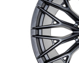 22" Vossen HFX6 Satin Black 22x9.5 Concave Wheels Rims Fits Lexus LX600 LX700h