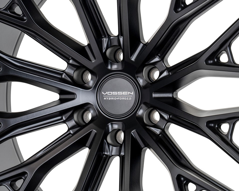 22" Vossen HFX6 Satin Black 22x9.5 Concave Wheels Rims Fits Ford Bronco