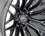 20" Vossen HFX6 Satin Black 20x9.5 Concave Wheels Rims Fits Cadillac Escalade V