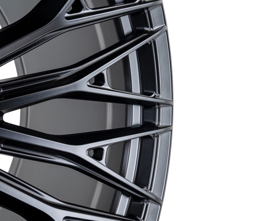 20" Vossen HFX6 Satin Black 20x9.5 Concave Wheels Rims Fits Ford Bronco