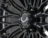 20" Vossen HFX6 Gloss Black 20x9 Concave Wheels Rims Fits RAM 2500 3500