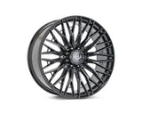 24" Vossen HFX6 Gloss Black 24x11 Concave Wheels Fits Ford F250 F350 Super Duty