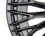 24" Vossen HFX6 Gloss Black 24x12 Concave Wheels Fits Ford F250 F350 Super Duty