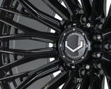 22" Vossen HFX6 Gloss Black 22x12 Concave Wheels Fits Ford F250 F350 Super Duty