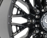 22" Vossen HFX6 Gloss Black 22x12 Wheels Fits Chevy Silverado 2500HD 3500HD
