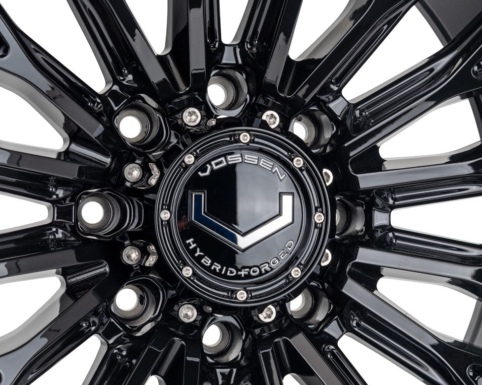 22" Vossen HFX6 Gloss Black 22x10 Wheels Fits Chevy Silverado 2500HD 3500HD