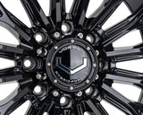 22" Vossen HFX6 Gloss Black 22x10 Wheels Fits Chevy Silverado 2500HD 3500HD