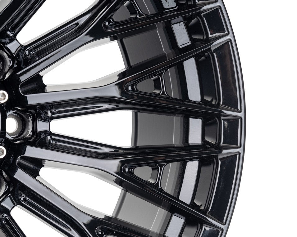 20" Vossen HFX6 Gloss Black 20x10 Wheels Fits Chevy Silverado 2500HD 3500HD