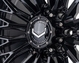 20" Vossen HFX6 Gloss Black 20x10 Wheels Fits Chevy Silverado HD 2001-2010