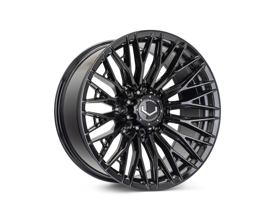 20" Vossen HFX6 Gloss Black 20x10 Wheels Fits Chevy Silverado 2500HD 3500HD