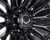 20" Vossen HFX6 Gloss Black 20x10 Concave Wheels Rims Fits Dodge Ram 2500 3500