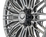 24" Vossen HFX6 Hyper Gunmetal 24x10 Wheels Fits Chevy Silverado 2500HD 3500HD