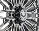 24" Vossen HFX6 Hyper Gunmetal 24x11 Concave Wheels Fits Dodge Ram 2500 3500