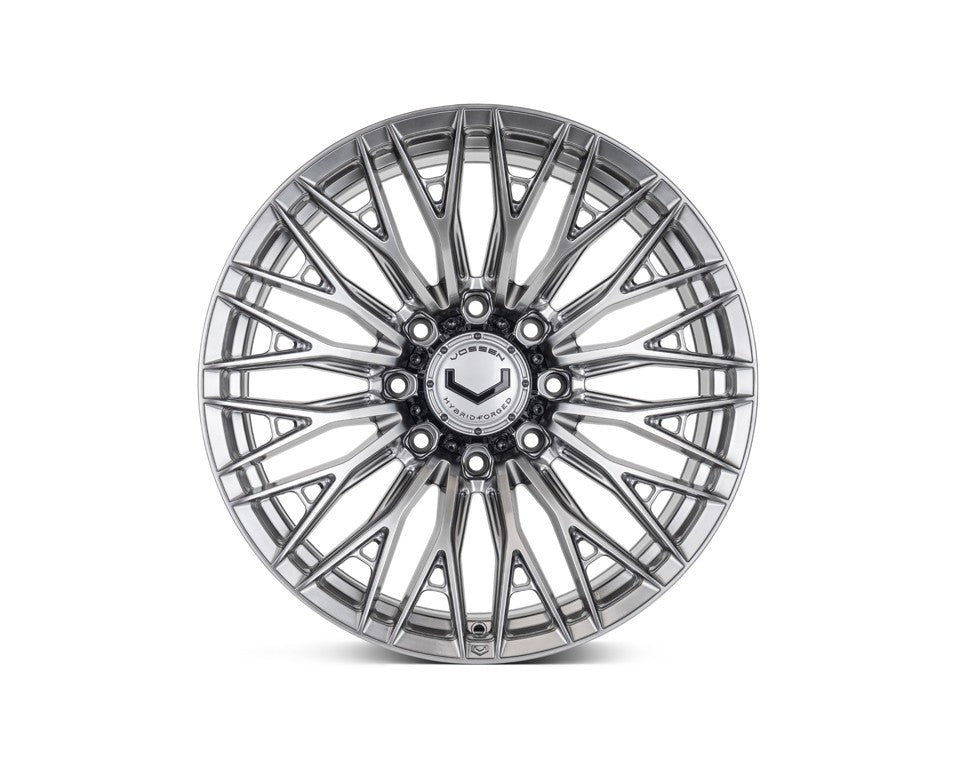 22" Vossen HFX6 Hyper Gunmetal 22x10 Concave Wheels Rims Fits RAM 2500 3500