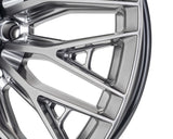 20" Vossen HFX6 Hyper Gunmetal 20x10 Wheels Fits Chevy Silverado 2500HD 3500HD