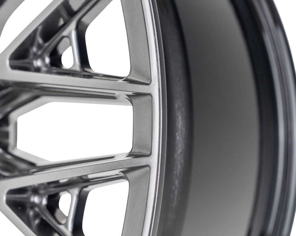 22" Vossen HFX6 Hyper Gunmetal 22x10 Wheels Fits Chevy Silverado HD 2001-2010