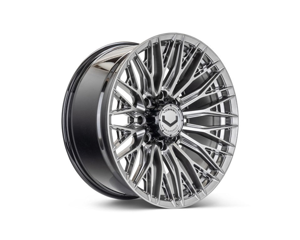 20" Vossen HFX6 Hyper Gunmetal 20x10 Concave Wheels Fits GMC Sierra HD 2001-2010