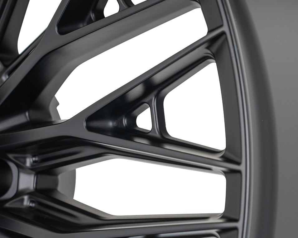 24" Vossen HFX6 Satin Black 24x11 Concave Wheels Rims Fits Dodge Ram 2500 3500