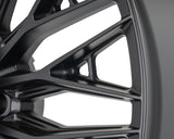 24" Vossen HFX6 Satin Black 24x11 Concave Wheels Rims Fits Dodge Ram 2500 3500