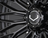 20" Vossen HFX6 Satin Black 20x9 Wheels Fits Chevy Silverado HD 2001-2010