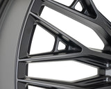 24" Vossen HFX6 Satin Black 24x11 Concave Wheels Fits GMC Sierra 2500HD 3500HD