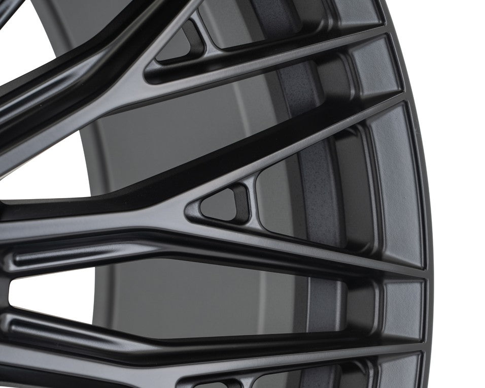 20" Vossen HFX6 Satin Black 20x9 Wheels Fits Chevy Silverado 2500HD 3500HD