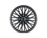 22" Vossen HFX6 Satin Black 22x12 Wheels Fits Chevy Silverado HD 2001-2010