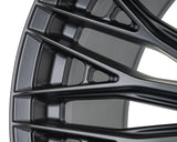 24" Vossen HFX6 Satin Black 24x12 Concave Wheels Fits GMC Sierra HD 2001-2010