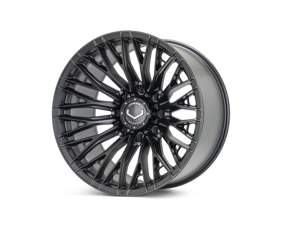 22" Vossen HFX6 Satin Black 22x12 Concave Wheels Rims Fits Dodge Ram 2500 3500