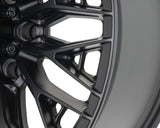 22" Vossen HFX6 Satin Black 22x12 Wheels Fits Chevy Silverado HD 2001-2010