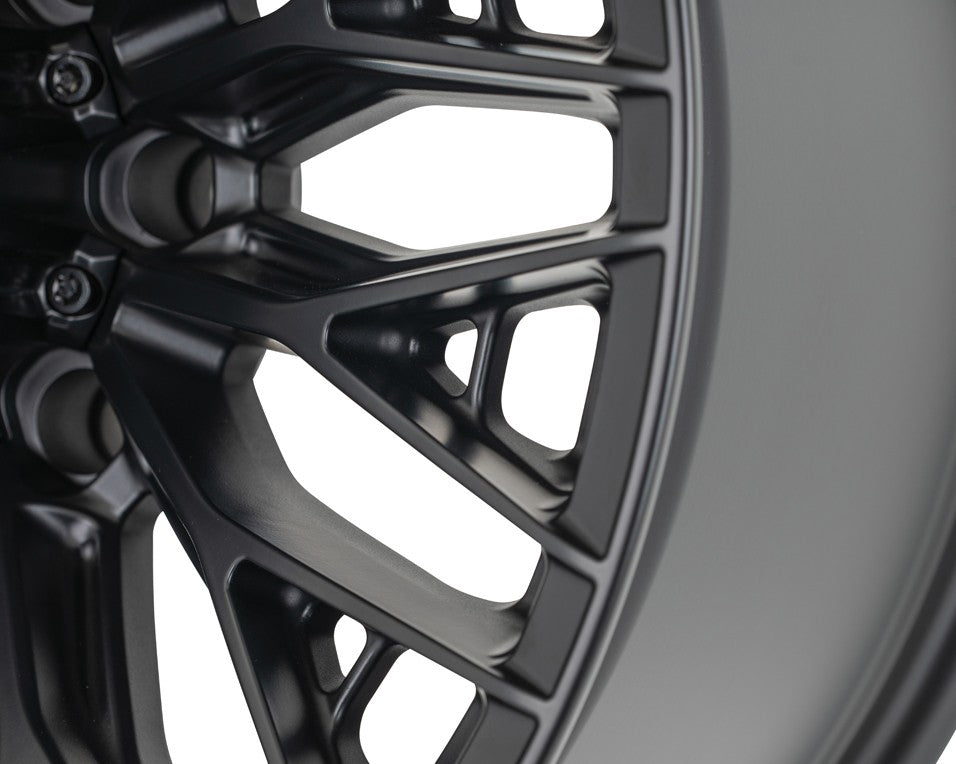 24" Vossen HFX6 Satin Black 24x12 Concave Wheels Fits GMC Sierra 2500HD 3500HD