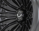 24" Vossen HFX6 Satin Black 24x12 Wheels Fits Chevy Silverado HD 2001-2010