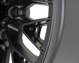 22" Vossen HFX6 Satin Black 22x12 Concave Wheels Fits Ford F250 F350 Super Duty
