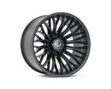 22" Vossen HFX6 Satin Black 22x12 Wheels Fits Chevy Silverado HD 2001-2010
