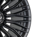 24" Vossen HFX6 Satin Black 24x12 Wheels Fits Chevy Silverado HD 2001-2010