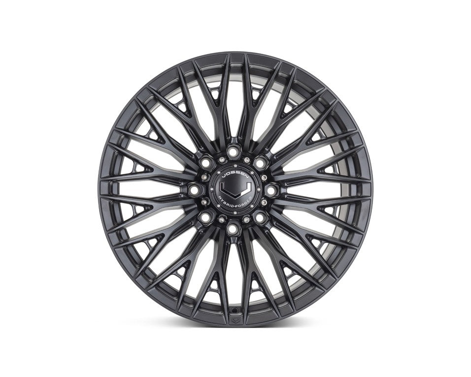 22" Vossen HFX6 Satin Black 22x10 Concave Wheels Fits GMC Sierra HD 2001-2010