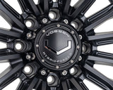 20" Vossen HFX6 Satin Black 20x10 Wheels Fits Chevy Silverado 2500HD 3500HD