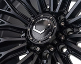 20" Vossen HFX6 Satin Black 20x10 Concave Wheels Rims Fits Dodge Ram 2500 3500