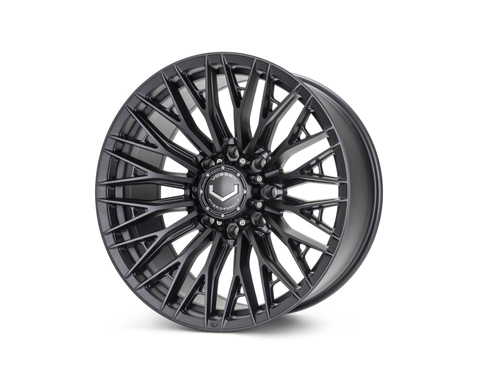 22" Vossen HFX6 Satin Black 22x10 Wheels Fits Chevy Silverado 2500HD 3500HD