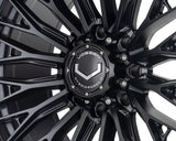22" Vossen HFX6 Satin Black 22x10 Concave Wheels Fits GMC Sierra HD 2001-2010